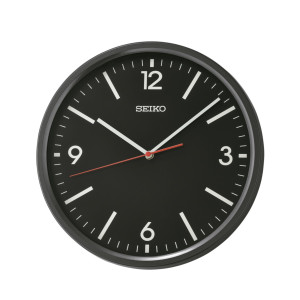 Reloj Seiko pared QHA009K redondo esfera negra