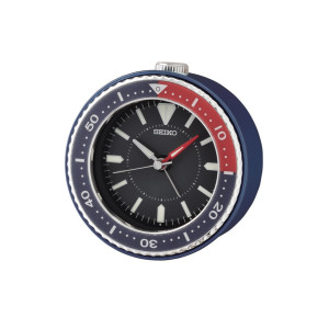 Reloj Seiko despertador qhe184e azul rojo