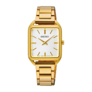 swr078p1 reloj cuadrado Seiko mujer dorado