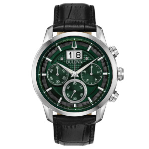 Reloj Bulova 96B310 crono verde hombre