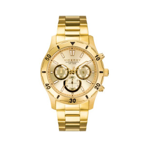 Reloj Viceroy 401135-97 crono acero dorado hombre