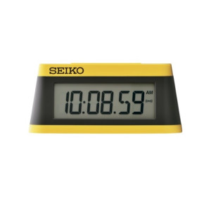 Reloj Seiko despertador QHL091Y digital amarillo