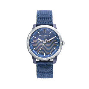 Reloj Viceroy 41133-37 ecosolar nylon esfera azul oscuro hombre