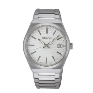 Reloj Seiko SUR553P1 zafiro esfera blanca hombre