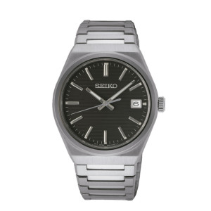 Reloj Seiko SUR557P1 zafiro esfera negra hombre