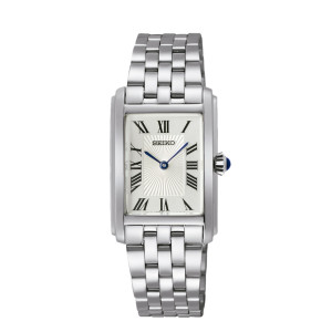 Reloj Seiko SWR083P1 rectangular esfera blanca mujer