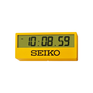 Reloj Seiko despertador QHL073Y digital amarillo 29 cm