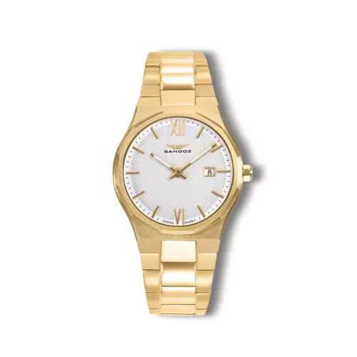 Reloj Sandoz 83004-83 swiss made dorado mujer