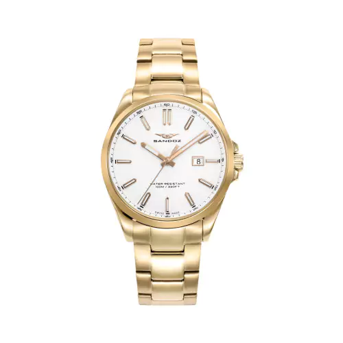 Reloj Sandoz 83000-07 swiss made dorado mujer