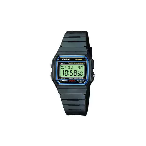 Reloj Casio f-91w- clásico retro negro