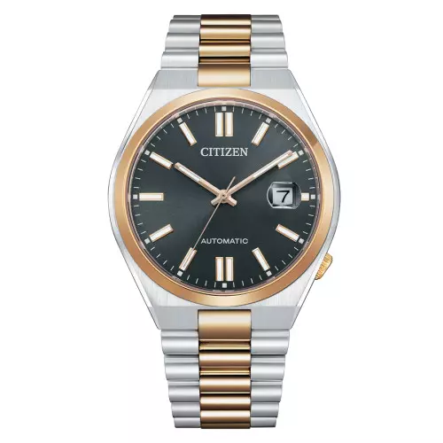 NJ0154-80H reloj automático Citizen bicolor cristal zafiro