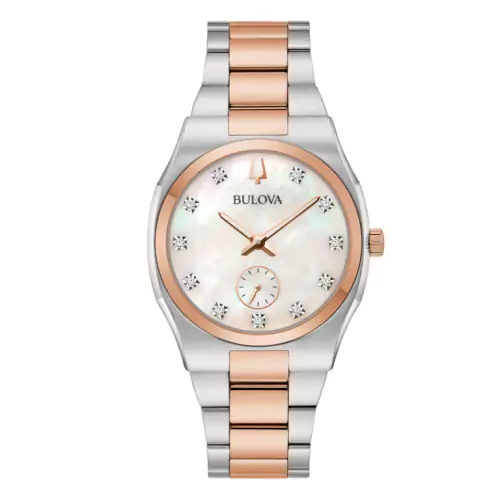 Reloj Bulova 98P221 acero bicolor diamantes mujer