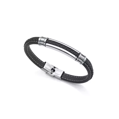 Pulsera Viceroy 14063P01010 piel acero hombre