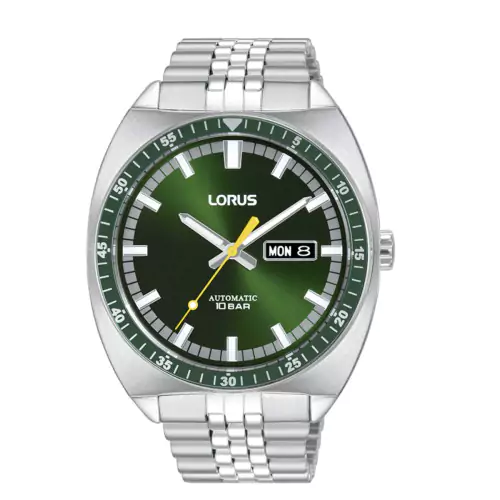 Reloj Lorus RL443BX9 automático retro esfera verde hombre