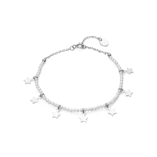 Viceroy pulsera perlas 13204P000-90 plata estrellas mujer